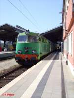 SU45 073 steht in Frankfurt/Oder mit den Poznan-Express zur abfahrt bereit.