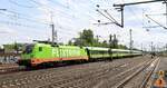 HR 242.516  Ferdinand  oder 182 516-5 REV/Lz/12.06.19 mit Flixtrain Einfahrt HH-Harburg 04.05.2024