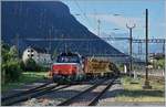 Die SBB Cargo Eem 923 023-6 rangiert in Villeneue. 

1. Juli 2019