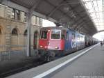 421 397-1 mit einem Kesselzug beim Durchfahren des Bahnhofs Halle (Saale) Hbf am 1.11.14