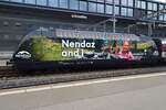  Nendaz and I  ist die neueste Werbung auf 460 078, hier am 19 Mai 2023 in Zürich HB gesehen.