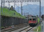 Die SBB Re 620 067-9 mit ihre  Novelis  Gterzug von Sierre nach Gttingen bei Villeneuve.