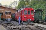 50 Jahre Blonay Chamby - MEGA BERNINA FESTIVAL: der erste Zug für das MEGA BERNINA FESTIVAL wird in Chaulin formiert.