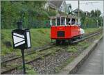 Autour de la voie ferrée / Rund um die eiserne Bahn (Herbstevent 2024) Die Dm 2/2  Le Biniou  ist auf der Fahrt von Blonay nach Chantemerle und verlässt gerade den Bahnhof von Blonay.