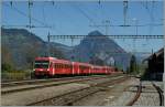 Ein BLS (ex RM) Triebzug als Regionlazug Spiez - Interlaken in Leissigen.