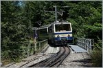 Der Rochers de Naye Bhe 4/8 301 und ein weiterer bei Le Tremblex.