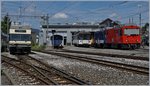 CEV MVR GTW 2/6, MOB Be 4/4 und die beinen HGem 2/2 2501 und Gme 2502 in Chernex.