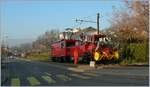 Die MVR HGem 2/2 2501 in Blonay auf Probefahrt.