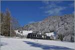 MOB BLS GoldenPass Express Impressionen beim verschneiten Les Avants.

3. Jan. 2025