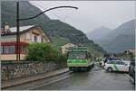 Der TPC AOMC ASD Beh 4/8 591 ist in Aigle auf dem Weg nach Les Diablerets.