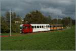 Bei Bossenens fhrt eine TPF Regionalzug Richtung Chtel St Denis.