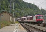 Einer der letzten TRAVYS Züger der Vallorbe mit der Bestimmungsstation Le Brassus verlässt. Wenige Tage darauf wurden Direktzüge ab Aigle mit SBB Flirts eingeführt.

6. Aug. 2022