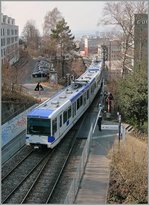 In Lausanne verkehren auf der m1 (Métro Linie 1, die praktisch überall offen verläuft) Bem 550.