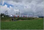 Ein SBB LEX RABe 522 ist als SL5 von Genève nach La Plaine bei Satigny unterwegs. 

02.08.2021