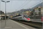 Der SBB ETR 610 im SBB konformen Farbkleid in Montreux am 4.