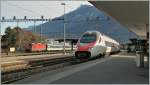 Ein ETR 610 auf dem Weg von Milano nach Genve bei der Durchfahrt in Martigny.