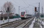 Der SBB RABe 522 206 auf dem Weg nach Meroux TGV beim Verlassen von Grandvillars.