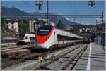 Der SBB RABe 501 Giruno  ist von Basel SBB in Lugano, am Ziel seiner Reise angekommen.