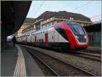 Der neue SBB Fernverkehrstriebzug RABe 502 in Lausanne.