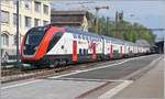 Der neue SBB RABe 502 (TWINDEXX) in Vevey.