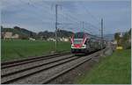 Der SBB RABe 5115 114 als RE nach Bern bei der Durchfahrt in Schüpfen.