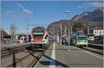 SBB RABe 511 und TPC Beh 2/6 in Aigle.