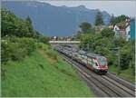 Der SBB RABe 511 017 und ein weiterer sind bei La Tour de Peilz als RE 33 auf dem Weg von St-Maurice nach Annemasse (F).

21. Juni 2024