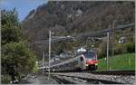Der SBB Flirt RABe 523 114 und ein weiterer sind als R 4 von Les Brassus/Vallorbe kurz vor Villeneuve auf dem weg nach Bex. 

3. April 2025

