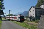 Ein RegioAlps Dopmino auf dem Weg nach St-Gingolph kurz nach Vouvry.