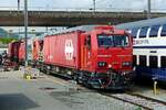 SBB 9174 003 steht am 27 Mai 2019 in Brügg AG.