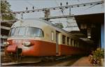 Ein SBB RAe II verlässt als IC 426  Cisalpin  Bern in Richtung Frasne, wo ein TGV Anschluss nach Paris besteht.