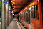 Der Bahnhof Bern - 

Abfahrtssbereiter Zug der RBS nach Solothurn im Untergeschoss des Bahnhofes Bern.

07.03.2025