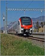 In Bex steht der neue RegionAlps RABe 533 703.