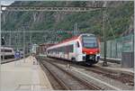 Der neue SBB RABe 531 001 ist in Brig auf Testfahrt.