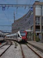 Der RE Fribourg Bulle ist an seinem Zeil eingetroffen.