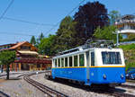 Elektrischer Zahnradtriebwagen Bhe 2/4 203 (ex BChe 2/4) der Transports Montreux-Vevey-Riviera (MVR), ex Montreux–Territet–Glion–Rochers-de-Naye-Bahn (MTGN), ex