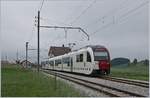 Der TPF Be 2/4 101/ B / ABe 2/4 101 von Palézieux nach Bulle als S50 unterwegs beim Halt in La Verrerie.