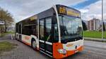 Mercedes-Benz Citaro G C2, SO 189034, in Luterbach Bahnhof Nordseite, als Ersatzverkehr Solothurn-Luterbach-Deitingen, Busbetriebe Solothurn und Umgebung, Aufgenommen am 29.
