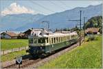 Der historische BCFe 4/6 (ex BCFZe 4/6) als Planregionalzug Spiez - Interlaken Ost bei Faulensee.
14. Aug. 2016