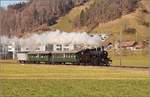 Eb 3/5 5810 mit ihrer Fuhre rund um den Napf verlässt Willisau.