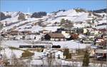   Fahrt durch Hasle im Entlebuch oder auch Bilderbuch mit Eb 3/5 5810.
