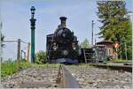 Am späten Vormittag säuselt die BFD HG 3/4 N° 3 im  BW Chaulin  leise vor sich hin, nach der Mittagspause wird die Lok den ersten Dampfzug der Saison nach Blonay bespannen.