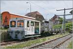  Rolf* der Rail4Mation Tm 2/2 514 ((UIC 98 85 5230 514-2 CH-IRSI) steht in Wasen im Emmental. 

14. Juni 2025 