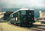 SBB Historic: Eher selten führt eine Extrafahrt die Bm 4/4II 18451 (1939) in das Industriegebiet von Cressier, wie dies im Jahre 1999 geschehen ist.
Foto: Walter Ruetsch