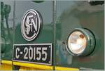 Eine Detailaufnahme der  SNCF C 20155 UIC N° 97 85 1 932-0 (ex SBB Ee 3/3 II 1615, ex SNCF C 20155).