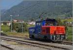 Die SBB Cargo Eem 923 021-0 in Villeneuve.