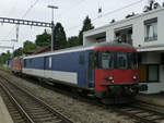 Gefängnissteuerwagen St 50 85 89-33 900 wartet am Bahnhof Seebach, 14.9.19.