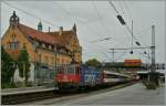 SBB Re 421 386-4 mit einem EC nach Zrich in Lindau Hbf.