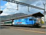 Die  idée suisse  Re 460 020-1 in Vevey.