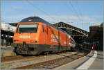 Die  easyjet  Re 460 063-1 in Lausanne.